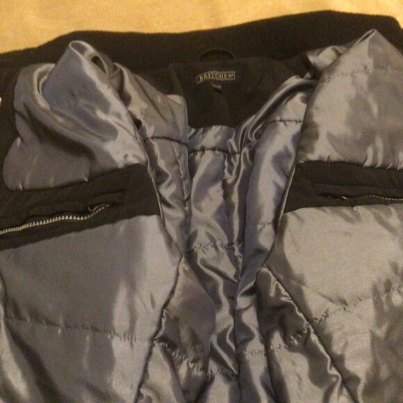 Men's Winter Jacket Hidden Hood Nylon Black 2 XL - Picture 5 of 9